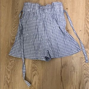 Urban Outfitters Women’s Plaid Tie Shorts